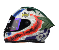 CASCO INTEGRAL AXXIS HAWK SICK EVO JOKE - GRIS (MICA TORNASOL) - comprar en línea