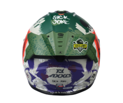 CASCO INTEGRAL AXXIS HAWK SICK EVO JOKE - GRIS (MICA TORNASOL) - tienda en línea