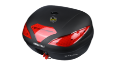 CAJUELA PARA MOTO TAILBOX IMMORTALE LUZ LED A-109 43L- NEGRO