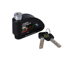 CANDADO DE DISCO CON ALARMA PARA MOTO NOSS LN-1404- 7MM - NEGRO - comprar en línea