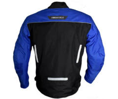 Chamarra de Moto para Hombre Edo Negro / Azul - HIJO DE LA MOTO