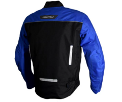 Chamarra de Moto para Hombre Edo Negro / Azul - tienda en línea