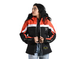 Chamarra de Moto para Mujer Immortale SireliA Negro / Naranja - tienda en línea