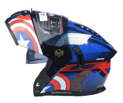 Casco Abatible Edge Marvel Capitan America Brillante - comprar en línea