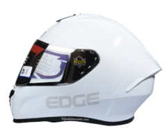 Casco Integral Edge Frankie Solid Blanco Brillante