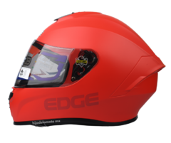 Casco Integral Edge Frankie Solid Rojo Mate