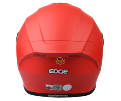 Casco Integral Edge Frankie Solid Rojo Mate en internet