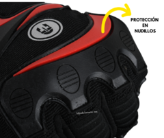 Guantes Immortale Survio Negro / Rojo - HIJO DE LA MOTO