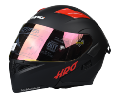 Casco Abatible Hro 3400 Dv Solid Negro / Rojo Mate en internet