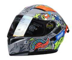 Casco Abatible Hro 3400 Dv Evo Vandal Gris Brillante en internet