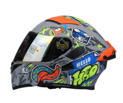 Casco Abatible Hro 3400 Dv Evo Vandal Gris Brillante