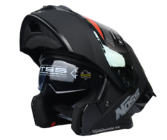 Casco Abatible Noss Ns-x90 Solid Negro Mate - HIJO DE LA MOTO