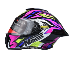 CASCO INTEGRAL NOSS NS-801 SILEX ROSA BRILLANTE