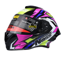 CASCO INTEGRAL NOSS NS-801 SILEX ROSA BRILLANTE - comprar en línea