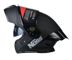 Casco Abatible Noss Ns-x90 Solid Negro Mate - comprar en línea