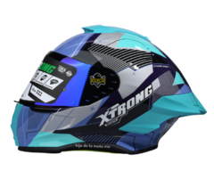 CASCO INTEGRAL XTRONG XTR-820 RHYTHM - TURQUESA BRILLANTE