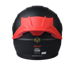 CASCO INTEGRAL SHAFT SH-502 SOLID - NEGRO / ROJO MATE en internet