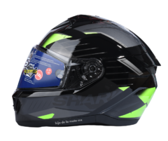 CASCO INTEGRAL SHARK RIDILL 2 BERSEK - NEGRO NEÓN