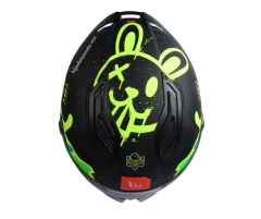 Casco Integral Mt Stinger 2 Yozu B3 Negro / Neón Mate - comprar en línea