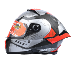 CASCO INTEGRAL MT THUNDER 4 SV CHEEP B5 - GRIS ROJO BRILLANTE