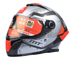 CASCO INTEGRAL MT THUNDER 4 SV CHEEP B5 - GRIS ROJO BRILLANTE - comprar en línea