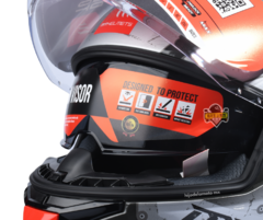 CASCO INTEGRAL MT THUNDER 4 SV CHEEP B5 - GRIS ROJO BRILLANTE en internet