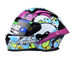 CASCO INTEGRAL XTRONG XTR-352 FANTASMAS - MORADO BRILLANTE