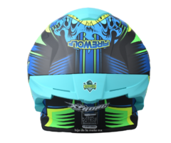 CASCO INTEGRAL XTRONG XTR-820 FIREWOLF - VERDE en internet