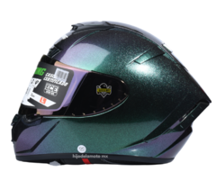 Casco Integral Xtrong Xtr-326 Fotocromático Verde Brillante