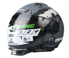 Casco Modular Xtrong Xtr-op12a Scorpion Negro / Gris Mate - HIJO DE LA MOTO