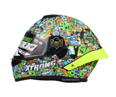 CASCO INTEGRAL XTRONG XTR-667 COLLAGE - VERDE MATE