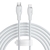 Cable Tipo C A Lightning Baseus Pudding Series Blanco 20w 2 Metros