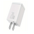 Cargador De Pared Baseus Blanco 20w 2 Puertos Usb Y Tipo C + Cable Tipo C A Lightning - comprar en línea