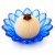30 Forminhas Flor De Lótus Azul Reutilizável Para Doces Finos Gourmet