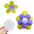 12 Clips Suporte Balão Bexiga Formato de Flor Festas Aniversários Decorações