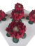 24 Forminhas Formas Buganville Celebrare Vermelho com Caule Verde para Doces Finos Casamento Festas na internet