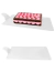 200 Base Acrílica Retangular Branca 12,5x6 cm p/ Entremet - Labat  Macarons e Confeitaria