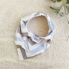 Babero bandana zig zag celrste y gris