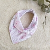 Babero bandana mariposas rosa