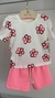 Conjunto Flores Rosa
