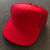 Boné Vermelho - aba curva liso (sem patch) (OTTO - IMPORTADO)