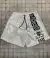 Shortinho de Futebol anos 70 - Branco com silk preto