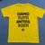 Camisa - SIAMMO TUTTI ANTIFASCISTI - AMARELA - GRÁTIS ADESIVO - comprar online
