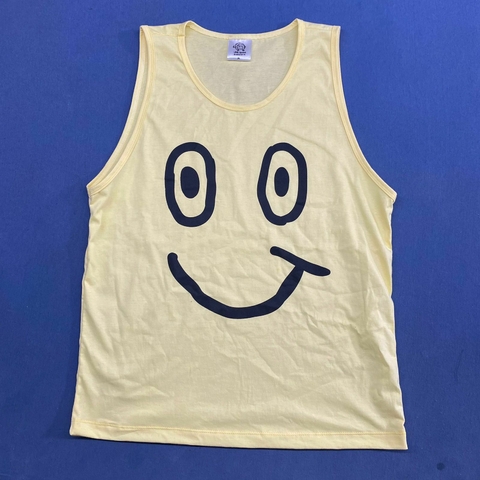Regata CRACKINHO FACE - AMARELA SILK PRETO
