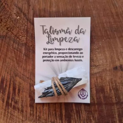 TALISMÃ DA LIMPEZA - SELENITA E CIANITA NEGRA
