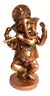 GANESHA DANÇANDO E TOCANDO FLAUTA 21,5CM