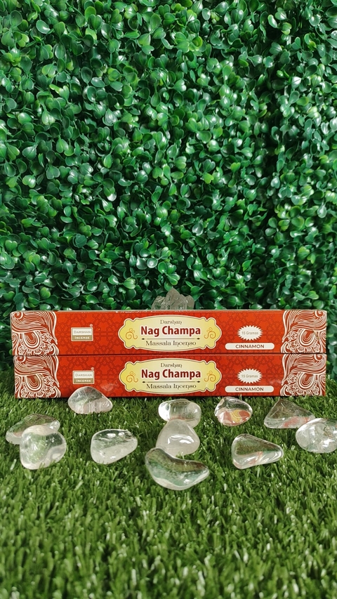 INCENSO NAG CHAMPA CINNAMON DARSHAN - RIQUEZA E SUCESSO