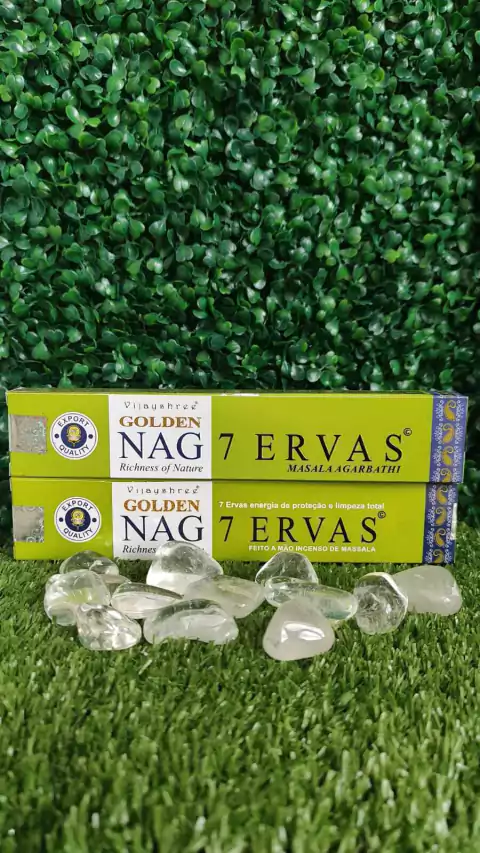 INCENSO GOLDEN NAG 7 HERBS - RENOVAÇÃO DE ENERGIA