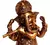 GANESHA DANÇANDO E TOCANDO FLAUTA 21,5CM na internet