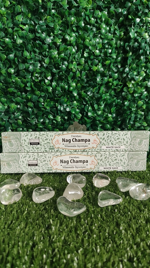 INCENSO NAG CHAMPA WHITE SAGE DARSHAN - LIMPEZA ESPIRITUAL